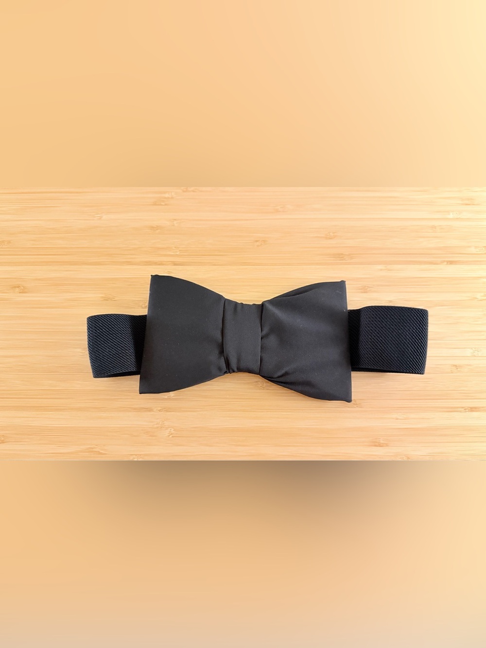 Black Oversized Bow Elastic Waist Belt Snap Closure Cinch Dress Belt